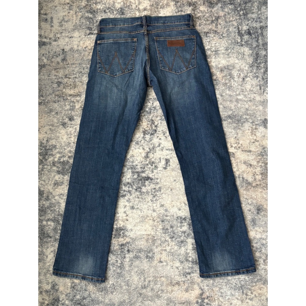 Wrangler Retro Slim Boot Jeans Mens 30x32 Blue Denim Western Bootcut Cowboy Fit‎ - Picture 4 of 11